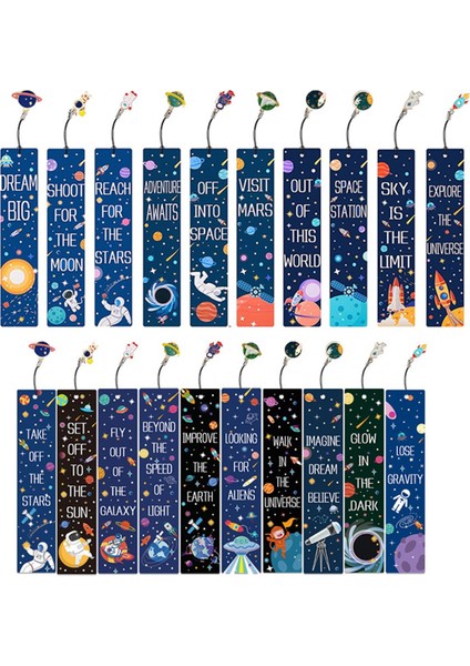 20 Adet Uzay Gemisi Temalı Ayraçlar ve Charms Planet (Yurt Dışından)