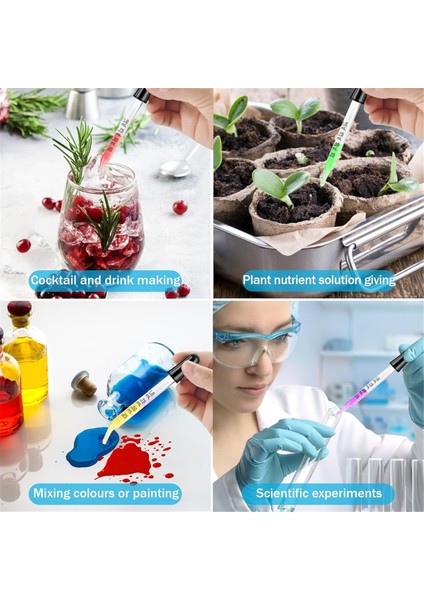 Cam Damlalıklar - Kavisli ve Düz Uçlar, 1 ml Pipet Damlalıkları (Yurt Dışından)