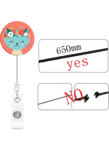 Kimlik Kartı Tutucuları Için Timsah Klipsli 6 Adet Rozet Makarası Tutucu (Yurt Dışından) fiyatları