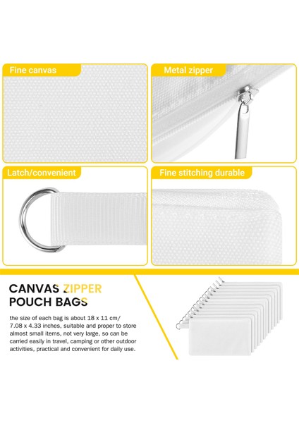 Kozmetik Çantaları, Dıy Fermuarlı Tuval Kalem Çantası Okul Seyahati Dıy (Yurt Dışından) fırsatları