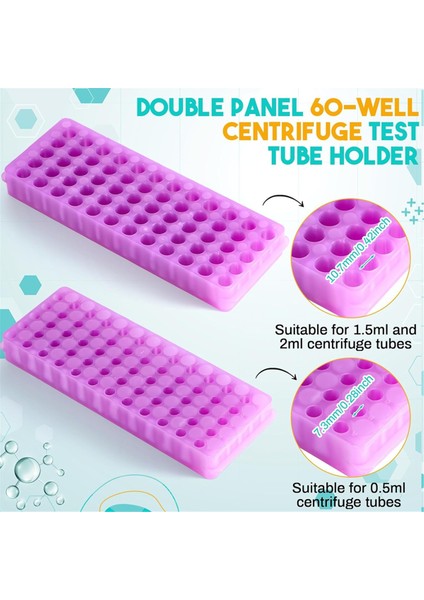 10 Adet Mikrosantrifüj Tüp Rafı Polipropilen Test Tüpü Tutucu Çift (Yurt Dışından) fiyatları