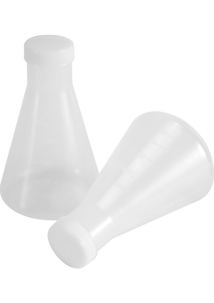 Laboratuvar Dereceli Konik Erlenmeyer Flask, 250 Ml'lik Iki Şişe (Yurt Dışından)
