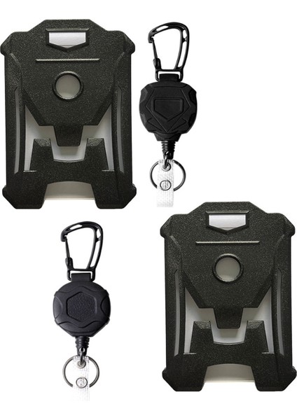 2 Paket Geri Çekilebilir Rozet Tutucu, Ağır Hizmet Rozet Makarası Anahtarlık (Yurt Dışından)