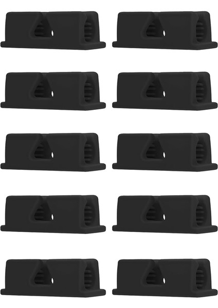 10 Adet Silikon Kalemlik, Masaya Uygun Yapışkan Kalemlik, Siyah (Yurt Dışından)