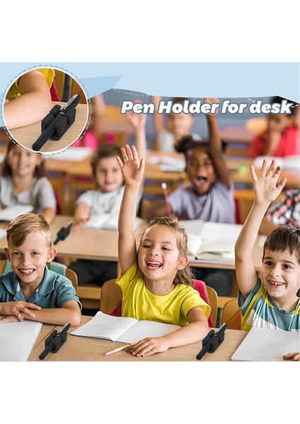 10 Adet Silikon Kalemlik, Masaya Uygun Yapışkan Kalemlik, Siyah (Yurt Dışından) indirimleri