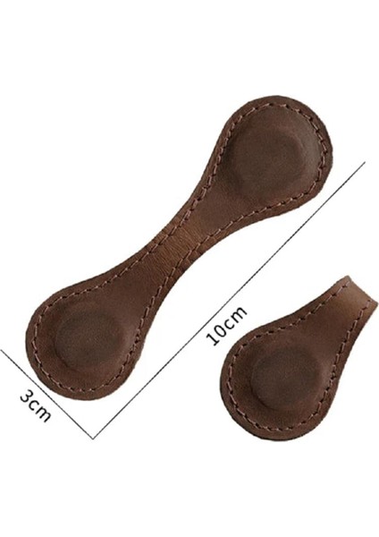 Deri Manyetik Ayraç, Deri Manyetik Ayraç (Kahverengi+Kahve) (Yurt Dışından)