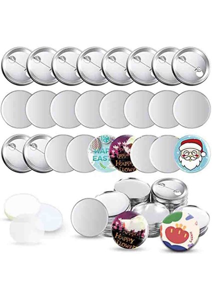 Düğme Yapım Makinesi Yuvarlak Rozet Pimi Için Düğme Yapım Malzemeleri (Yurt Dışından)