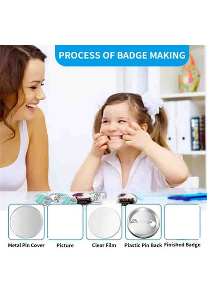 Düğme Yapım Makinesi Yuvarlak Rozet Pimi Için Düğme Yapım Malzemeleri (Yurt Dışından) modelleri