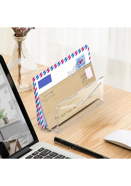 Posta Tutucu Akrilik Posta Sıralayıcısı Masa Zarf Tutucu Düzenleyici (Yurt Dışından) indirimleri