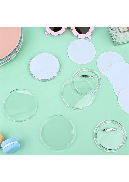 50 Adet 1.5 Inç Düğme Yapıcı Dıy Düğme Pinleri (Yurt Dışından) modelleri