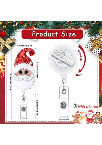 12 Adet Noel Rozeti Makarası Keçe Rozet Tutucu (Yurt Dışından) indirimleri