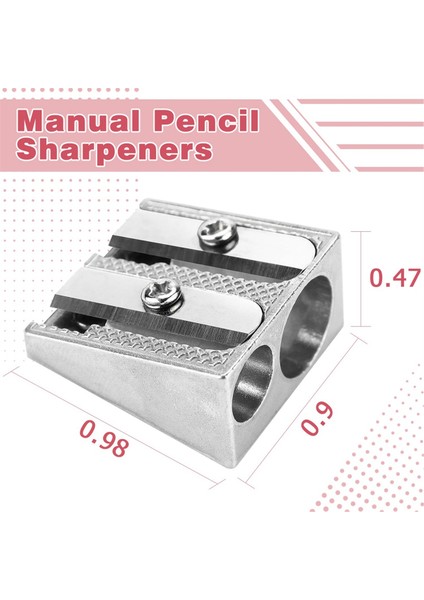 Okullar Için 2 Delikli 24 Paket El Tipi Metal Kalemtıraş (Yurt Dışından) fiyatları