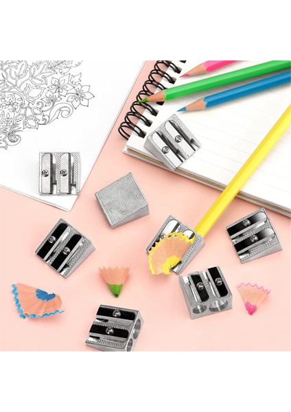 Okullar Için 2 Delikli 24 Paket El Tipi Metal Kalemtıraş (Yurt Dışından) modelleri