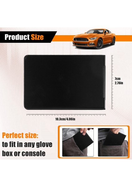 Ultra Ince Sürücü Belgesi Kapağı Metal Sürücü Belgesi Tutucu (Siyah) (Yurt Dışından) fırsatları