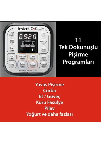 Pot Duo 7'si 1 Arada Akıllı Pişirici, 5.7 L Paslanmaz Çelik