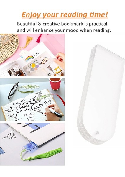 30 Adet Akrilik Ayraç Boşlukları, Şeffaf Akrilik El Sanatları Ayraçları (Yurt Dışından) fırsatları