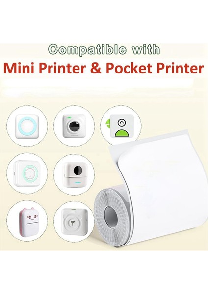 6 Rulo Mini Cep Yazıcı Etiket Kağıdı (Yurt Dışından) fırsatları