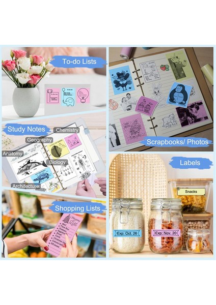 Mini Yazıcı Etiket Yapıcı Için 15 Rulo Termal Etiket Kağıdı (Yurt Dışından)