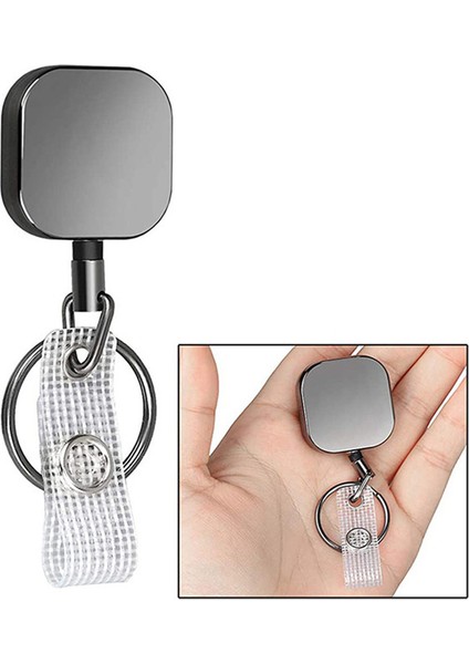 1 Adet Kare Geri Çekilebilir Hemşire Rozet Makarası Klips Rozet Tutucu (Yurt Dışından) fiyatları