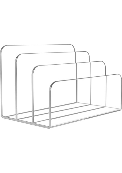 3 Bölümlü Şeffaf Akrilik Kitap Ayracı Kitap Standı Belgeler Mektup Kitabı (Yurt Dışından)