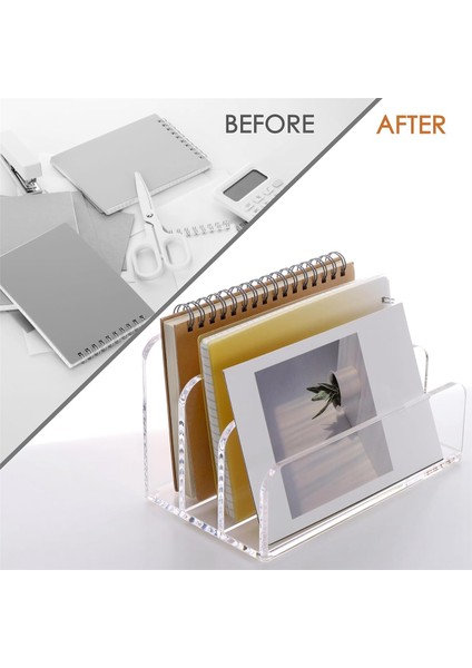 3 Bölümlü Şeffaf Akrilik Kitap Ayracı Kitap Standı Belgeler Mektup Kitabı (Yurt Dışından) fırsatları