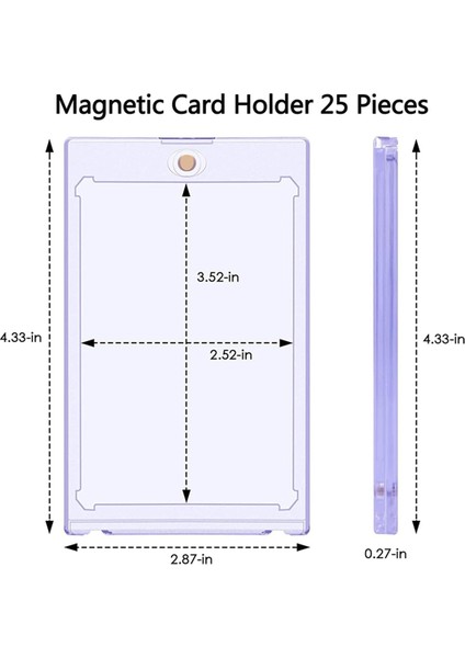 25 Adet Manyetik Kart Tutucu 35PT,KART Kılıfı Tutucu Kart Koruyucuları (Yurt Dışından) fiyatları