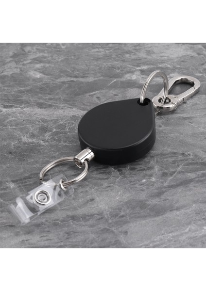 Ağır Hizmet Tipi Geri Çekilebilir Rozet Tutucu Makarası, Isim Kartı Anahtarlık Için (Yurt Dışından)