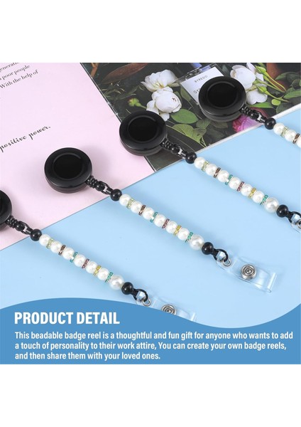 Boncuklu Rozet Makaraları, Klipsli 6 Adet Boş Kimlik Rozeti Makaraları (Yurt Dışından) modelleri