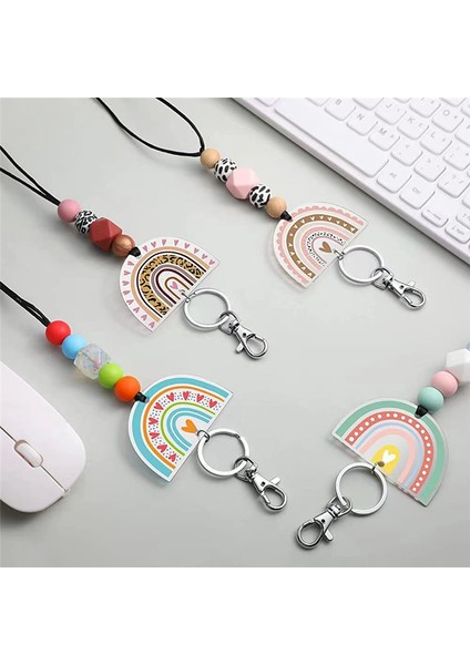 Öğretmen Kimlik Rozetleri ve Anahtarlar Için Boyun Askıları Sevimli Boncuklu Boyun Askıları (Yurt Dışından) modelleri