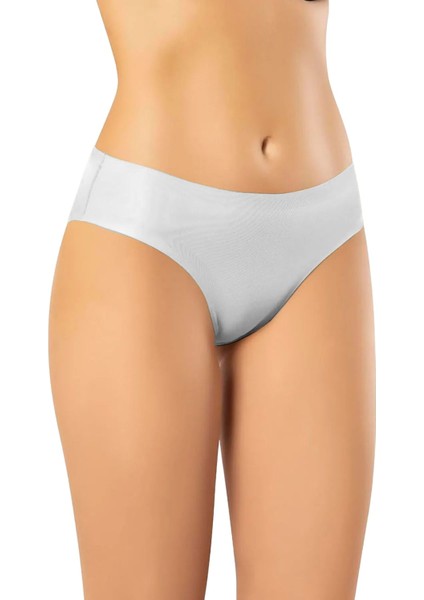 Kadın Lazer Kesim Bikini Kesim Slikonlu Slip Külot 1003