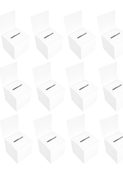 12 Adet Çekiliş Oy Sandığı Oy Sandığı, 6 x 6 x 6 Inç (Yurt Dışından)