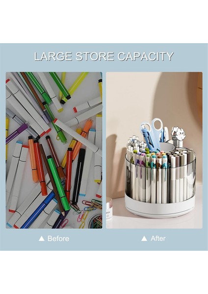 360 Derece Dönebilen Kalemlik, Masa Için 6 Yuva, Masa Düzenleyicileri (Yurt Dışından) indirimleri