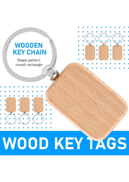 20 Adet Boş Ahşap Ahşap Anahtarlık Kendin Yap Ahşap Anahtarlık Anahtar Kaybolmaz (Yurt Dışından) fırsatları