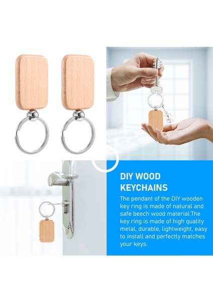 20 Adet Boş Ahşap Ahşap Anahtarlık Kendin Yap Ahşap Anahtarlık Anahtar Kaybolmaz (Yurt Dışından) indirimleri