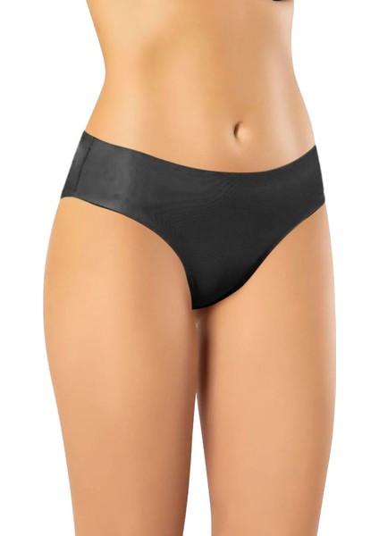 Kadın Lazer Kesim Bikini Kesim Slikonlu Slip Külot 1003