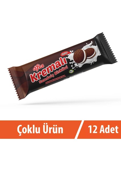 Kakao Kremalı Sandviç Bisküvi 12*60 gr