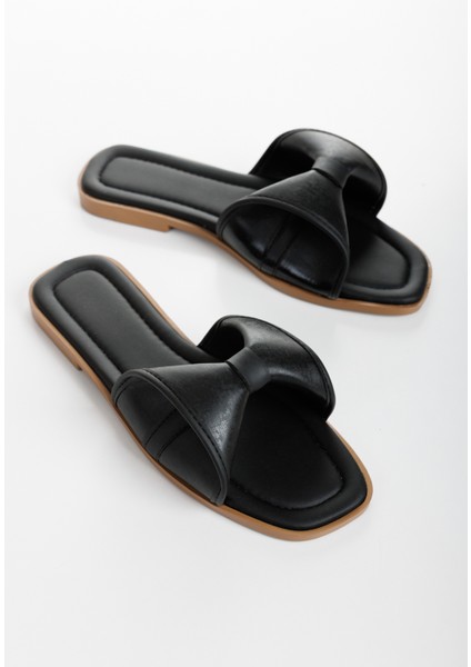 Kadın Fiyonk Detaylı Günlük Yazlık Çeyiz Bohça Deniz Plaj Ev Günlük Terlik