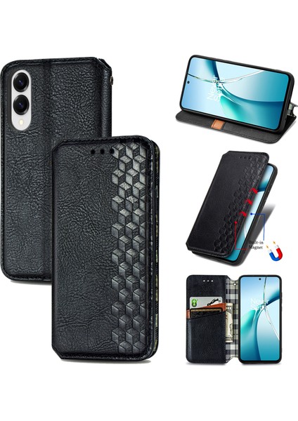 Samsung Galaxy S25 Edge Pu Deri Cüzdan Telefon Kılıfı (Yurt Dışından)