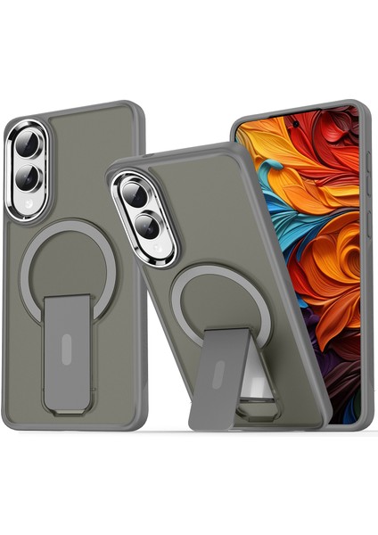 Samsung Galaxy S25 Edge Pc + Tpu Telefon Kılıfı ve Kickstand ile Magsafe ile Uyumlu (Yurt Dışından)