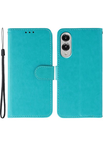 Samsung Galaxy S25 Edge Pu Deri Flip Cüzdan Telefon Kılıfı Kayışlı (Yurt Dışından)