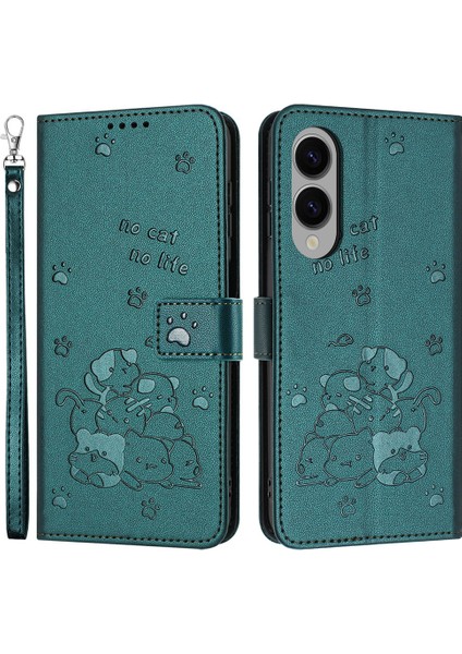 Samsung Galaxy S25 Edge Cüzdan Kılıf Deri Telefon Kılıfı Kayışlı (Yurt Dışından)