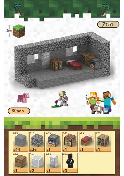 Benim Dünyam Manyetik Küp Mc Manyetik Emme Seti Mıknatıs Blokları Puzzle Yapboz Oyuncaklar (Yurt Dışından)