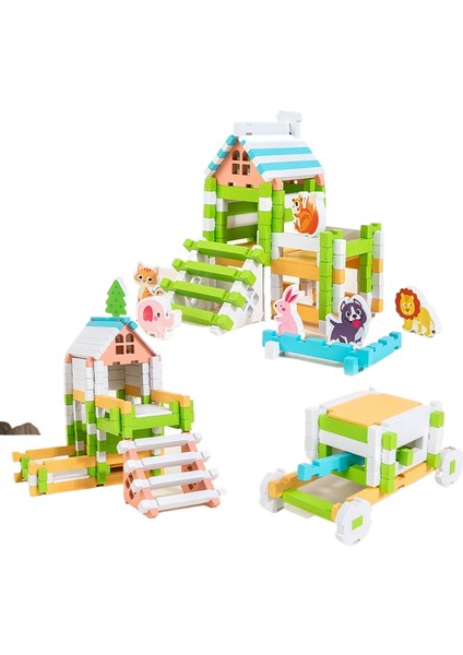 Blok Puzzle Bina Çocuk Puzzle Hediye Ebeveyn-Çocuk Erken Eğitim Ahşap Oyuncaklar Hediye (Yurt Dışından)