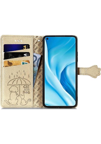 Xiaomi 11 Lite Sevimli Kedi Kabartmalı Premium Pu Deri Flip Darbeye Dayanıklı Cüzdan Manyetik Kılıf Kapağı Kart Yuvaları ile (Yurt Dışından) modelleri