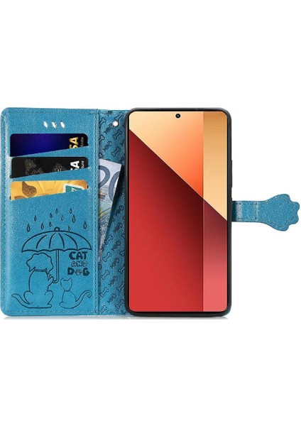 Xiaomi Redmi Note 13 Pro 4g Sevimli Kedi Kabartmalı Premium Pu Deri Flip Darbeye Dayanıklı Cüzdan Manyetik Kılıf Kapağı Kart Yuvaları ile (Yurt Dışından) fırsatları