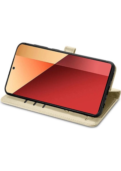 Xiaomi Redmi Note 13 Pro 4g Sevimli Kedi Kabartmalı Premium Pu Deri Flip Darbeye Dayanıklı Cüzdan Manyetik Kılıf Kapağı Kart Yuvaları ile (Yurt Dışından) modelleri