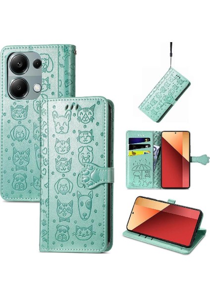 Xiaomi Redmi Note 13 Pro 4g Sevimli Kedi Kabartmalı Premium Pu Deri Flip Darbeye Dayanıklı Cüzdan Manyetik Kılıf Kapağı Kart Yuvaları ile (Yurt Dışından) fırsatları