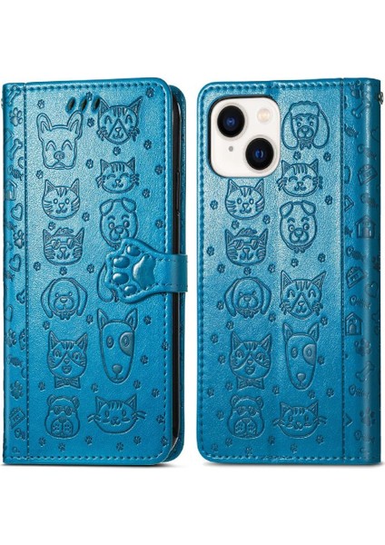 iPhone 14 Plus Sevimli Kedi Kabartmalı Premium Pu Deri Flip Darbeye Dayanıklı Cüzdan Manyetik Kılıf Kapağı Kart Yuvaları ile (Yurt Dışından) fırsatları
