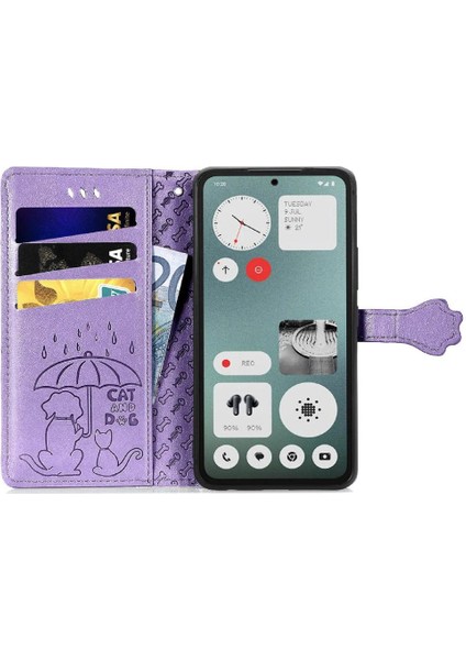 Nothing Cmf Phone 1 Sevimli Kedi Kabartmalı Premium Pu Deri Flip Darbeye Dayanıklı Cüzdan Manyetik Kılıf Kapağı Kart Yuvaları ile (Yurt Dışından) indirimleri