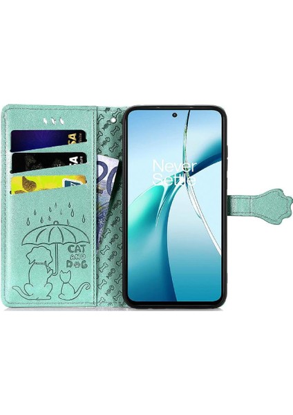 Realme Gt 7 Pro Sevimli Kedi Kabartmalı Premium Pu Deri Flip Darbeye Dayanıklı Cüzdan Manyetik Kılıf Kapağı Kart Yuvaları ile (Yurt Dışından)